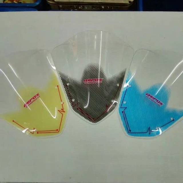Visor wienshield tameng batok depan yamaha aerox 155 carbon transparan