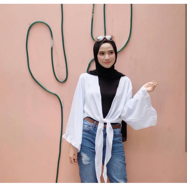 1KG MUAT 7PCS | ANYA RUFFLE OUTER / KARDIGAN TALI / CARDIGAN POLOS REMPEL