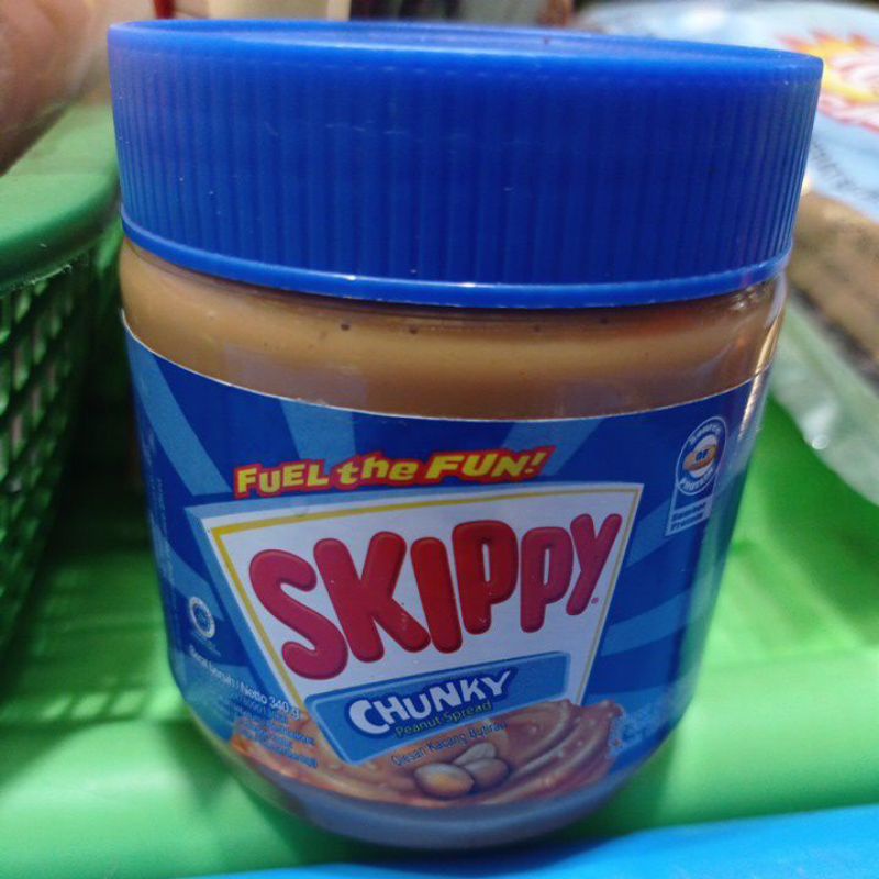 

Selai Kacang Skippy Chunky Biru Kecil 340g