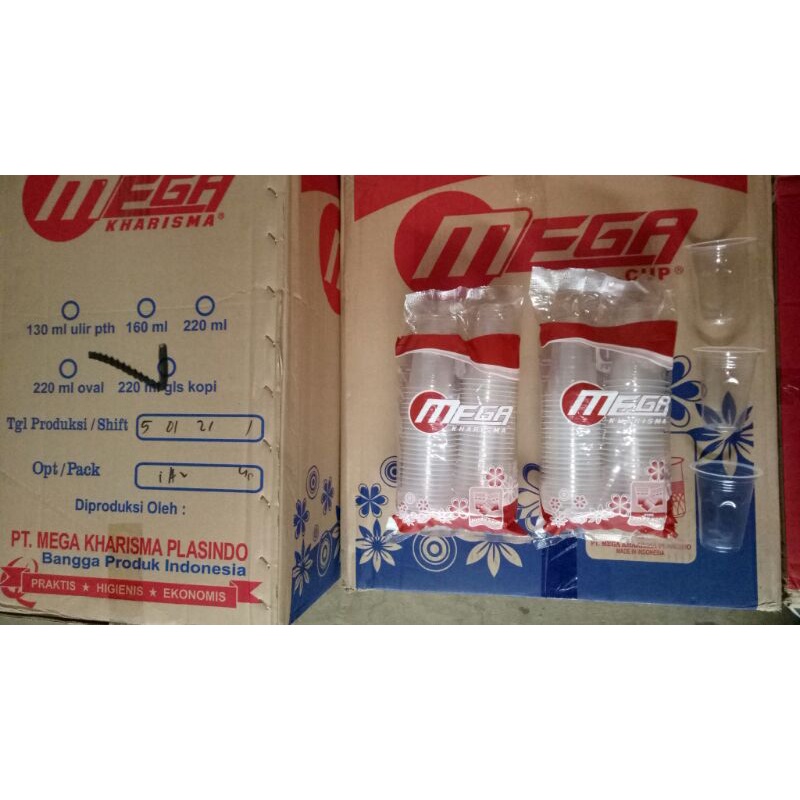 GELAS PLASTIK 220 ml / plastic cup