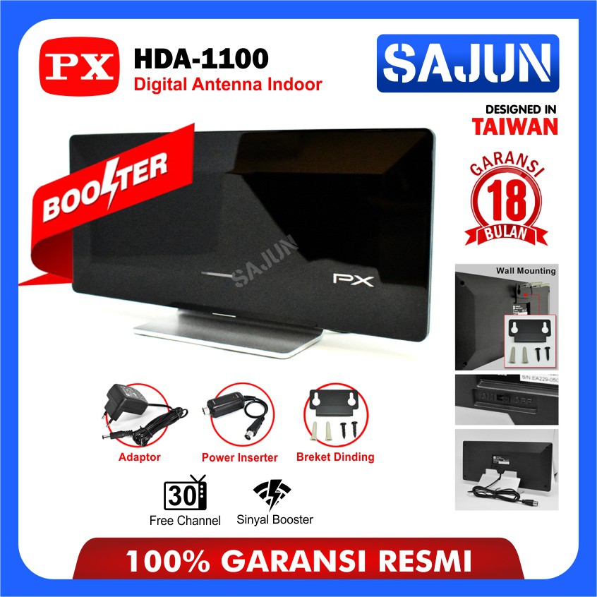 Antena TV Digital Indoor PX HDA-1100 ( Garansi Resmi 18 Bulan )