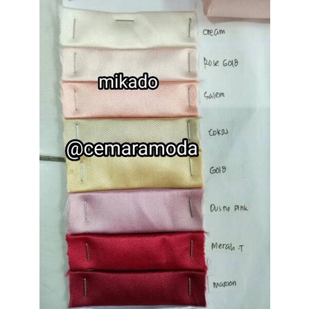 ♡ Kain mikado / kain bridal mikado / kain satin bridal mikado PER 0.5M / kain kebaya evening dress w