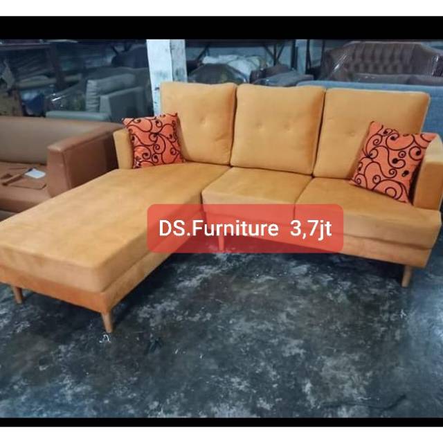 Sofa L Sudut Sofa Retro Minimalis Shopee Indonesia