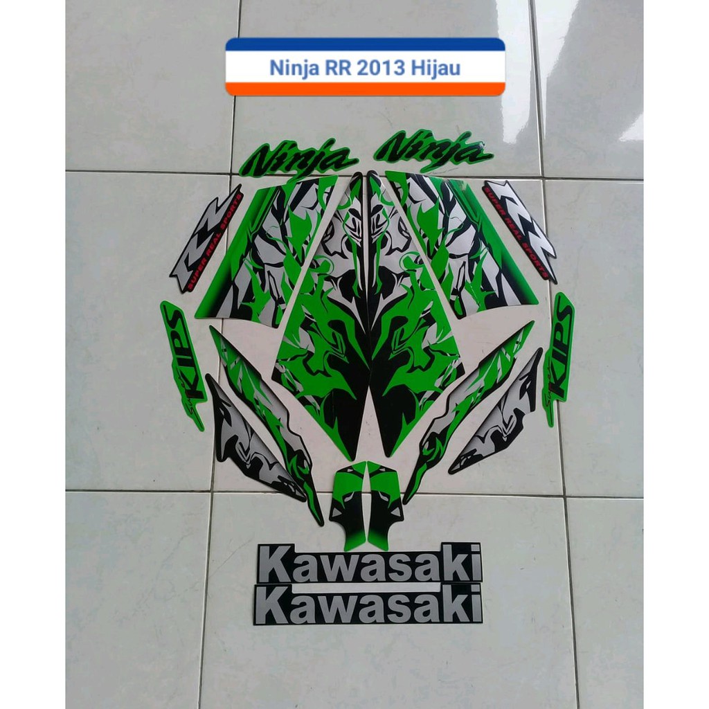 Striping Kawasaki Ninja RR 2013 Hijau