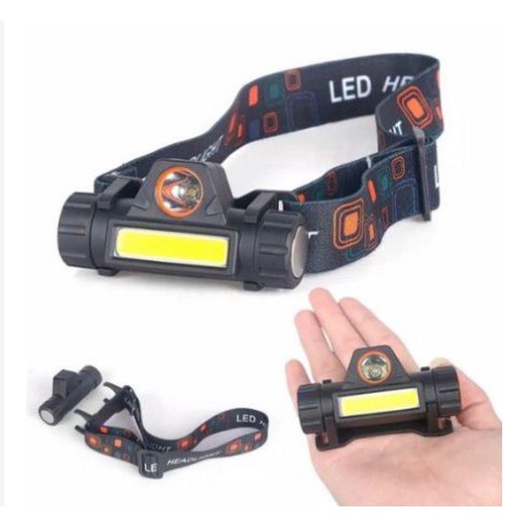 Alat Headlamp Senter Kepala Lampu LED USB Recharger High Power [ALT18]