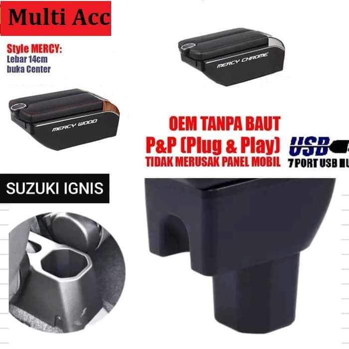 Console Box Suzuki Ignis + USB ( Original Best Quality )