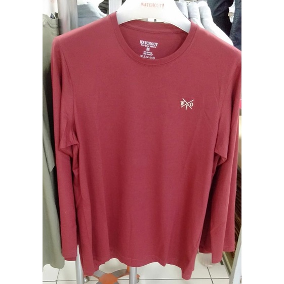 watchout kaos panjang pria 100% ORI 100% asli