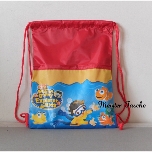 Tas Serut Backpack Promosi Perusahaan Goody Bag Souvenir Ulang Tahun Anak Tas Bahu