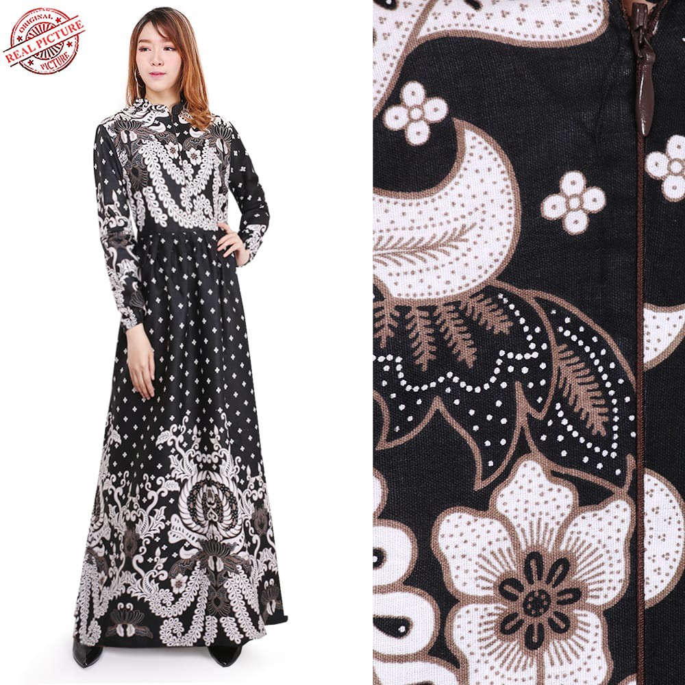 SB Collection Dress Maxi Nanda Longdress Gamis Terusan Batik Wanita