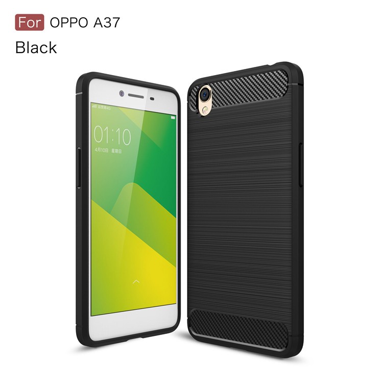 Casing OPPO A37 / OPPO NEO 9 Cover Casing Motif Carbon / Soft Case OPPO A37 Warna HITAM