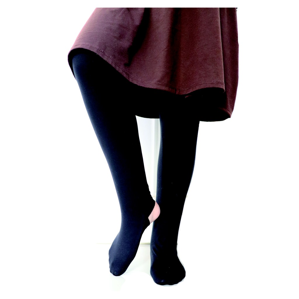 Legging Wudhu bahan kaos adem premium    Hitam by Unime