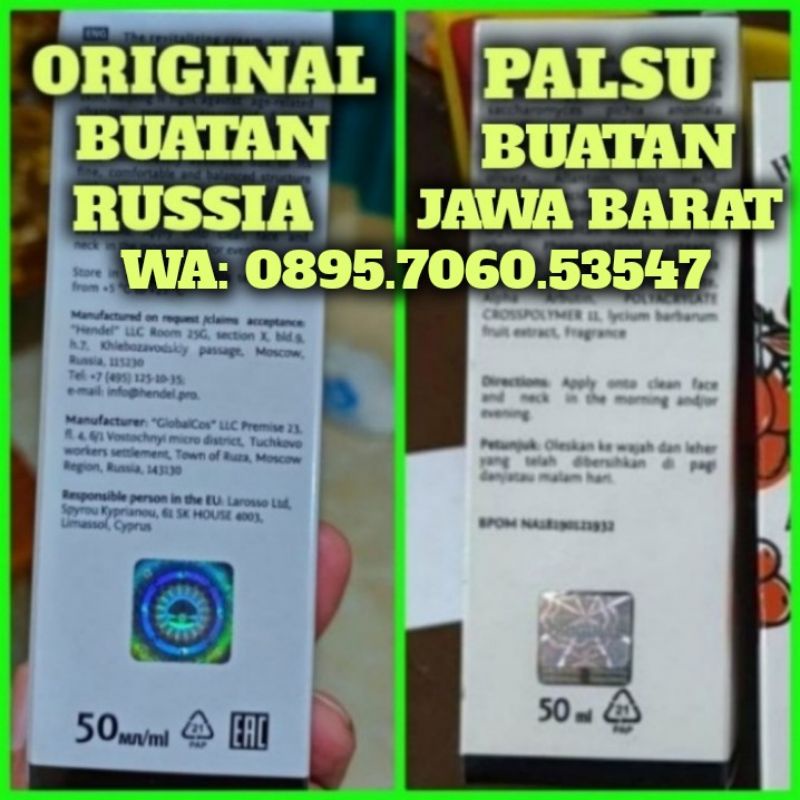 Goji Cream Asli 100% Original Hendel's Garden Russia Bukan Goji Cream Lokal/Palsu