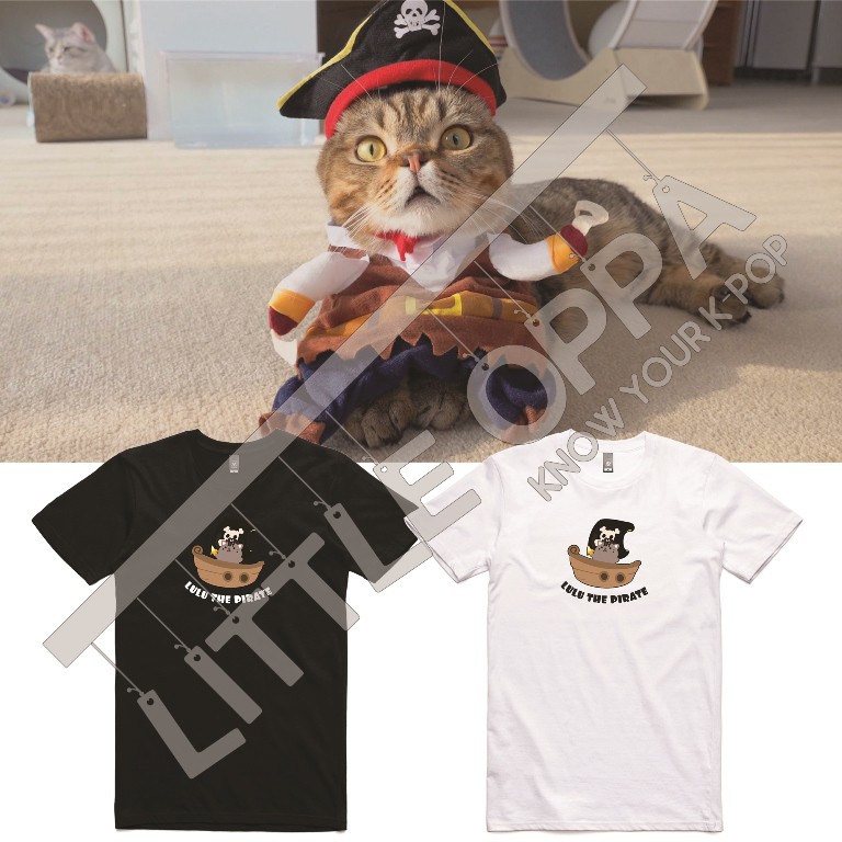 BAJU KAOS CREAM HEROS KITTISAURUS LULU THE PIRATE T-SHIRT