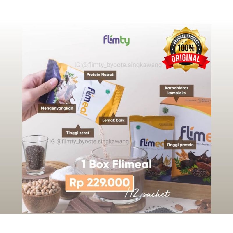 

Flimeal Minuman Sereal Rasa Coklat / Meal Replacement From FLIMTY