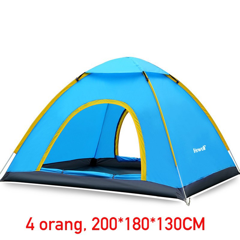Techdoo Tenda Camping Lipat Otomatis Kapasitas 4 Orang Kemping Gunung Camping Tent OG201