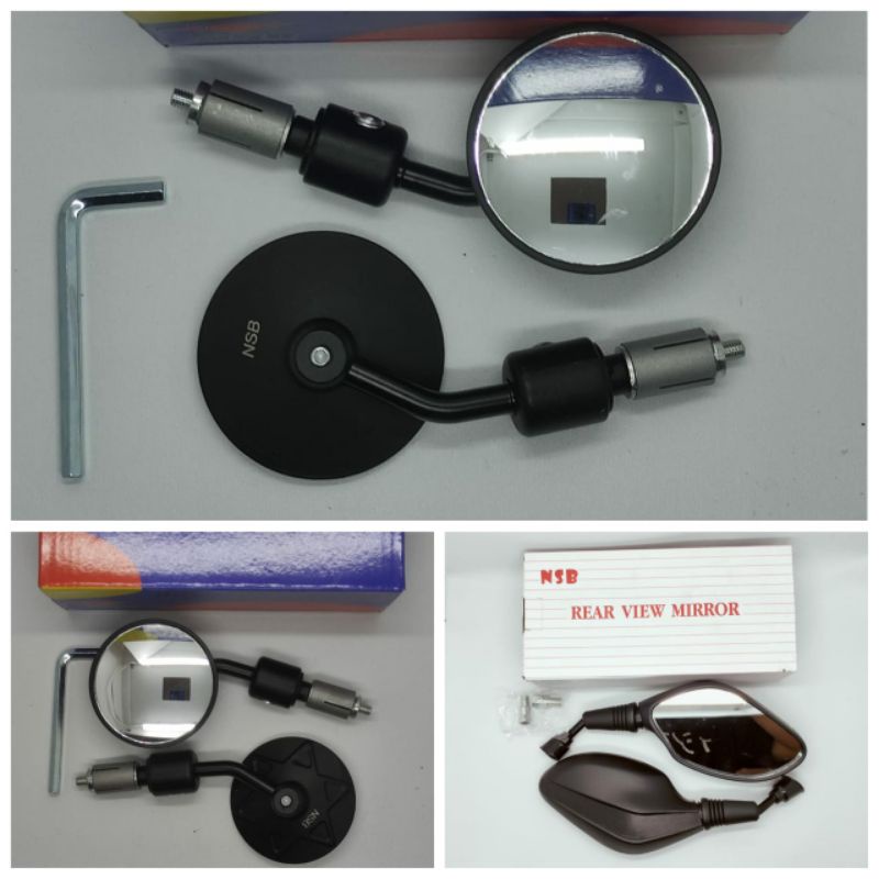 Spion jalu bulat bengkok mrcb bar end universal