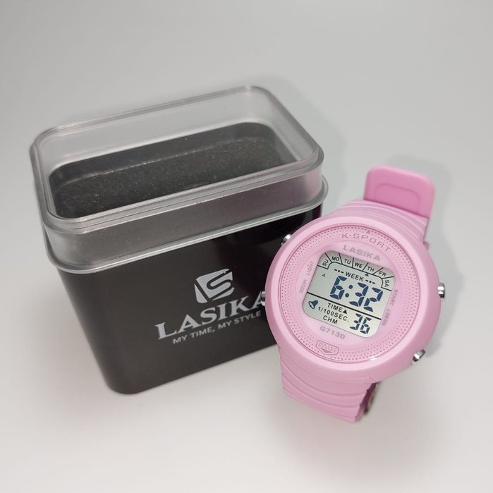 UNISEX Jam Tangan Premium Digital Lasika Type 7130 Series Warna Water Resist