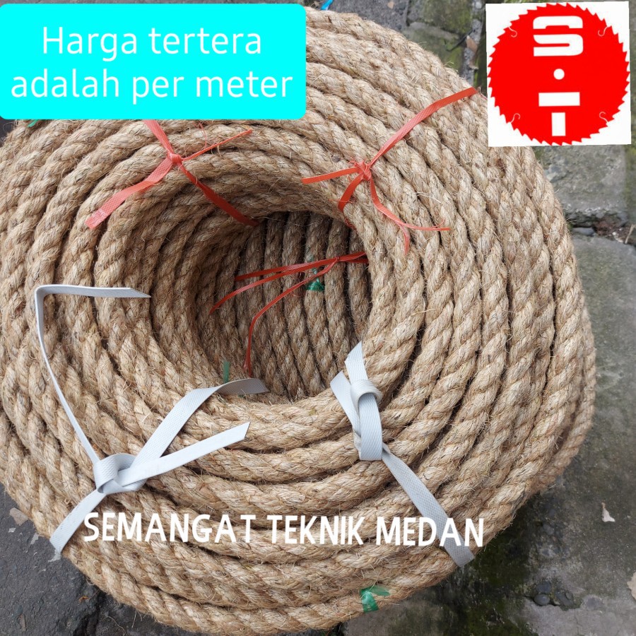 

18mm TALI KAPAL MANILA TARIK TAMBANG DADUNG TAMPAR TEBAL 18 mm ECERAN