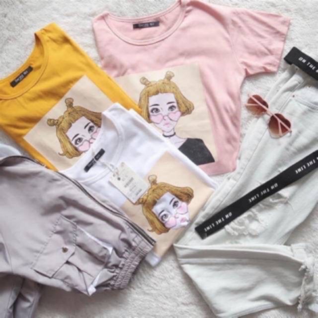Baju Murah Baju Kaus Lovela Tee Shopee Indonesia