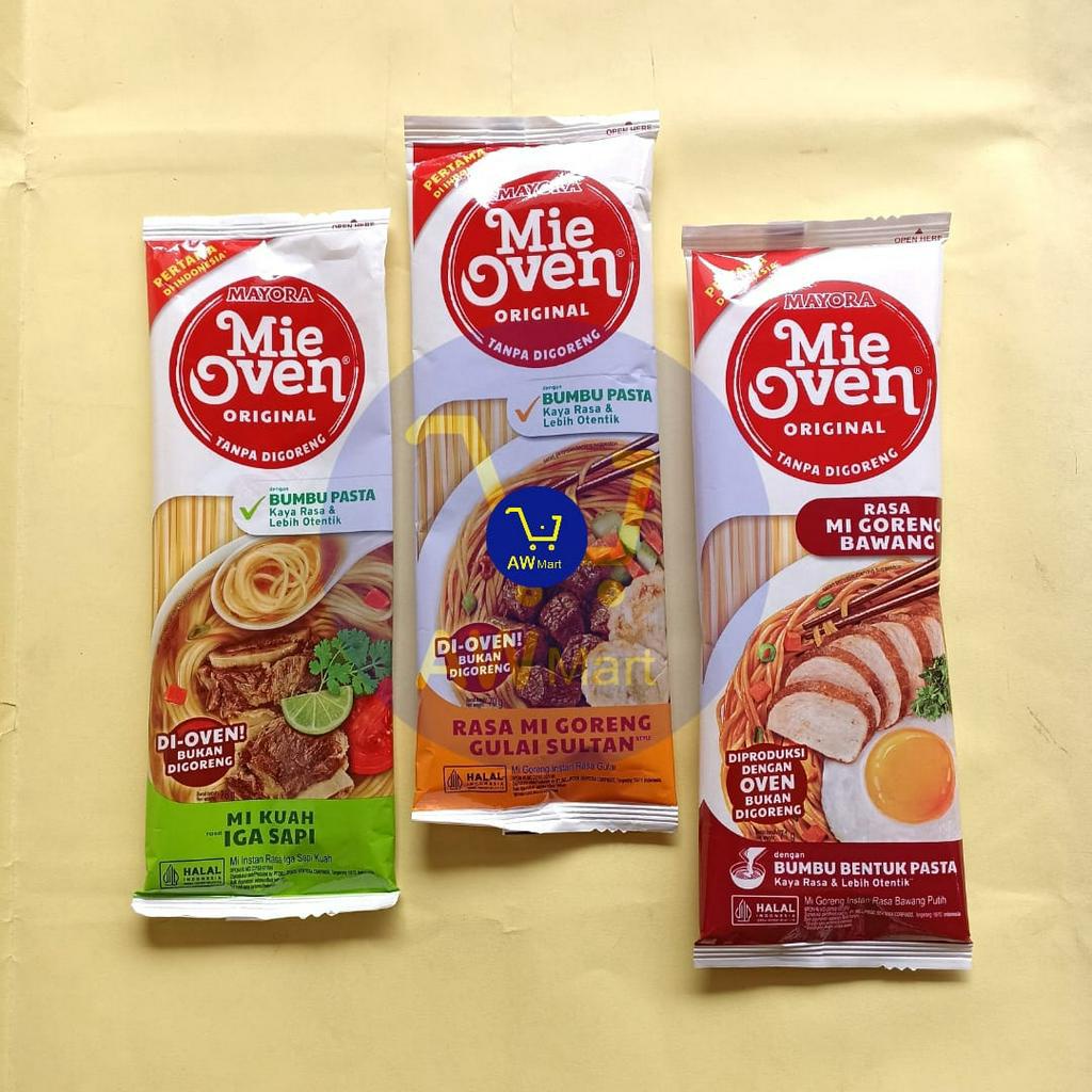 MIE OVEN MAYORA ALL VARIAN ORIGINAL 78 GRAM RASA KUAH IGA SAPI, MIE GORENG BAWANG, MI GORENG GULAI SULTAN- MIE OVEN KUAH IGA SAPI 78 GRAM