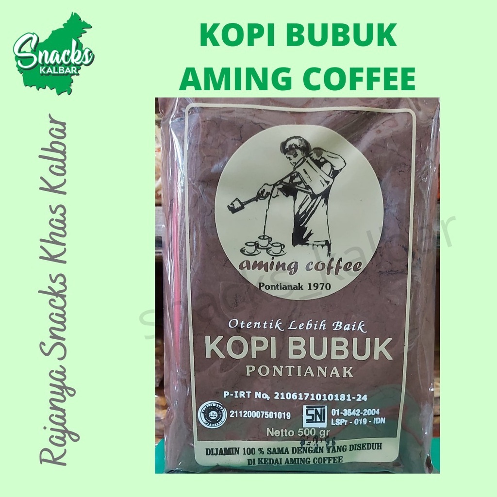 

Kopi Aming / Kopi Bubuk "Aming" 500 Gram Khas Pontianak