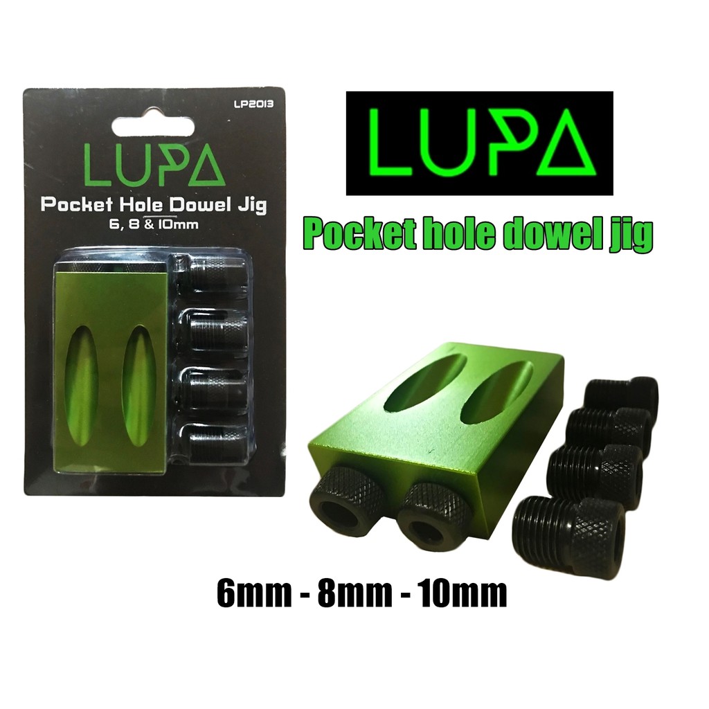 pocket hole dowel jig jointer 6mm 8mm 10mm bor pocket penyambung kayu