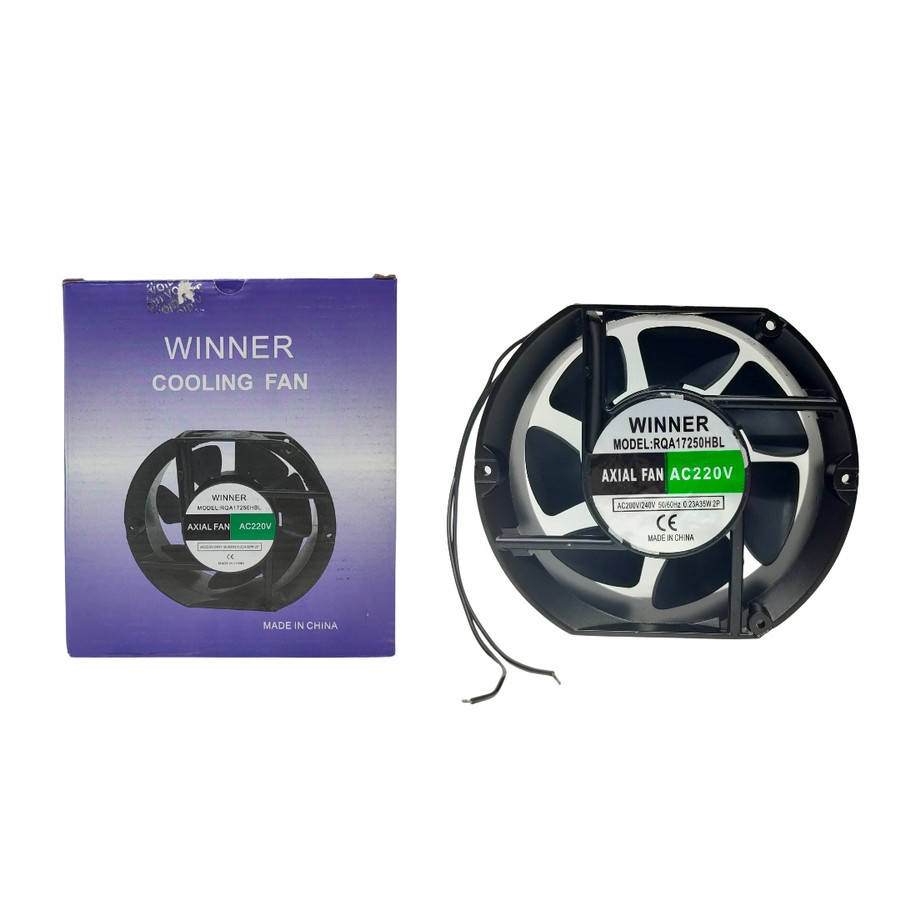 Kipas Pendingin Winner Oval 15x17cm Cooling Fan AC 220v Ball Bearing 15 x 17 x 5 cm