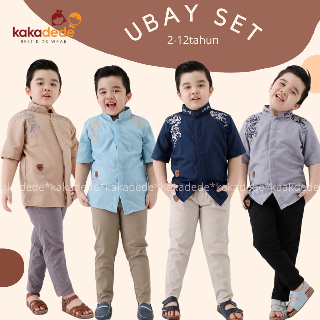 PUSPITAA - KOKO ANAK UBAY SET SIZE USIA 2 , 4 , 6 , 8 , 10 , 12 TAHUN BY KAKADEDE