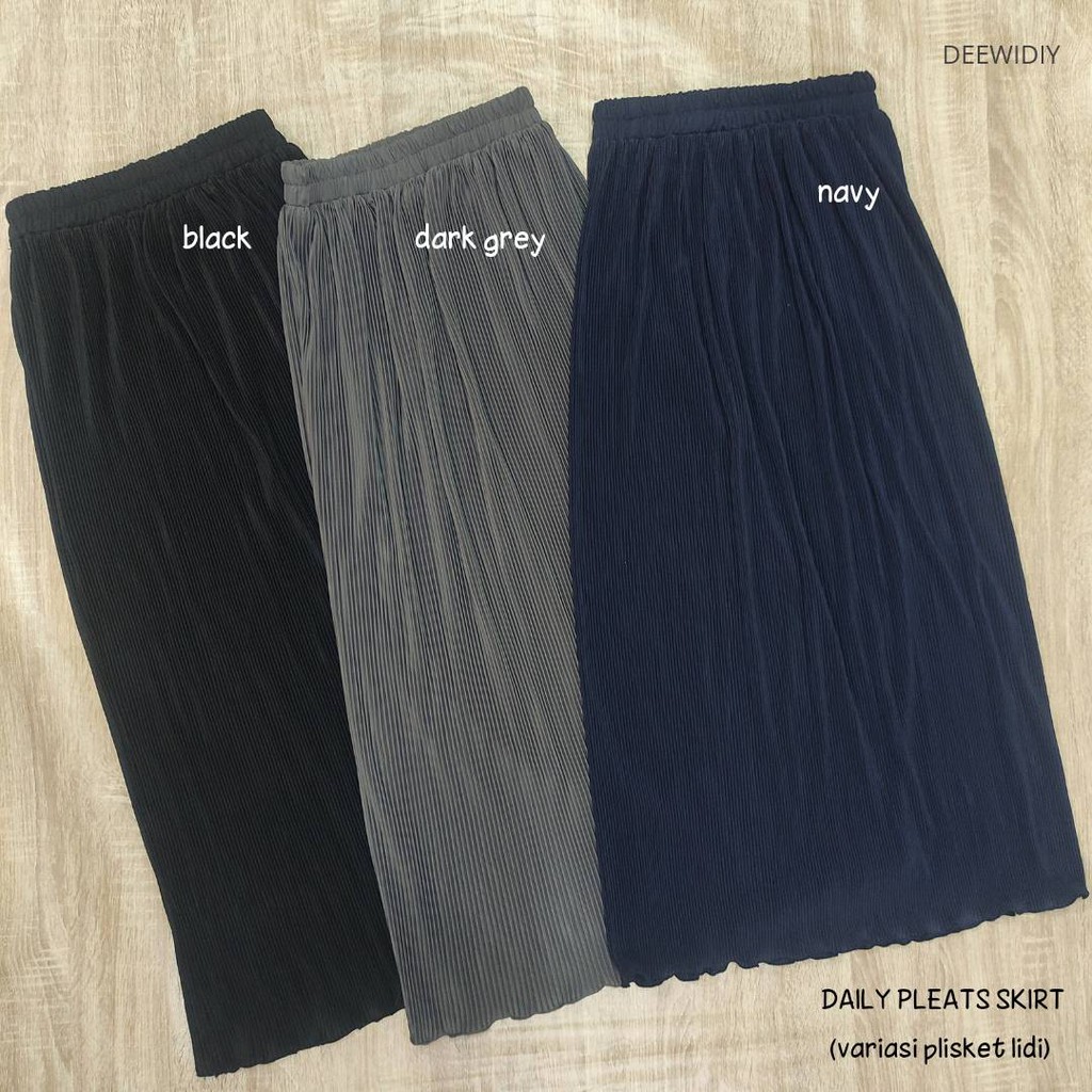 ROK PLISKET PREMIUM UNTUK FORMAL DAN CASUAL - DAILY PLEATS SKIRT DEEWIDIY