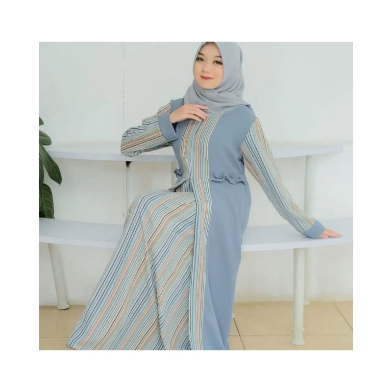 Gamis Muslim Dress Only By Setia D Collection / baju muslim perempuan / dress wanita dewasa / pink m