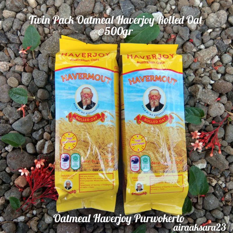 

Oatmeal Diet Haverjoy Rolled Oat@500gr Twin Pack Edition
