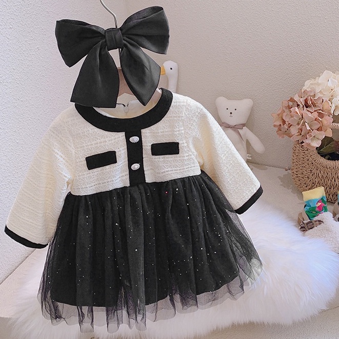 [meandboss] SALE DR21,  0-3Tahun Dress Gaun Pesta Bayi Anak Newborn Perempuan Fashion Korea Ae Cha
