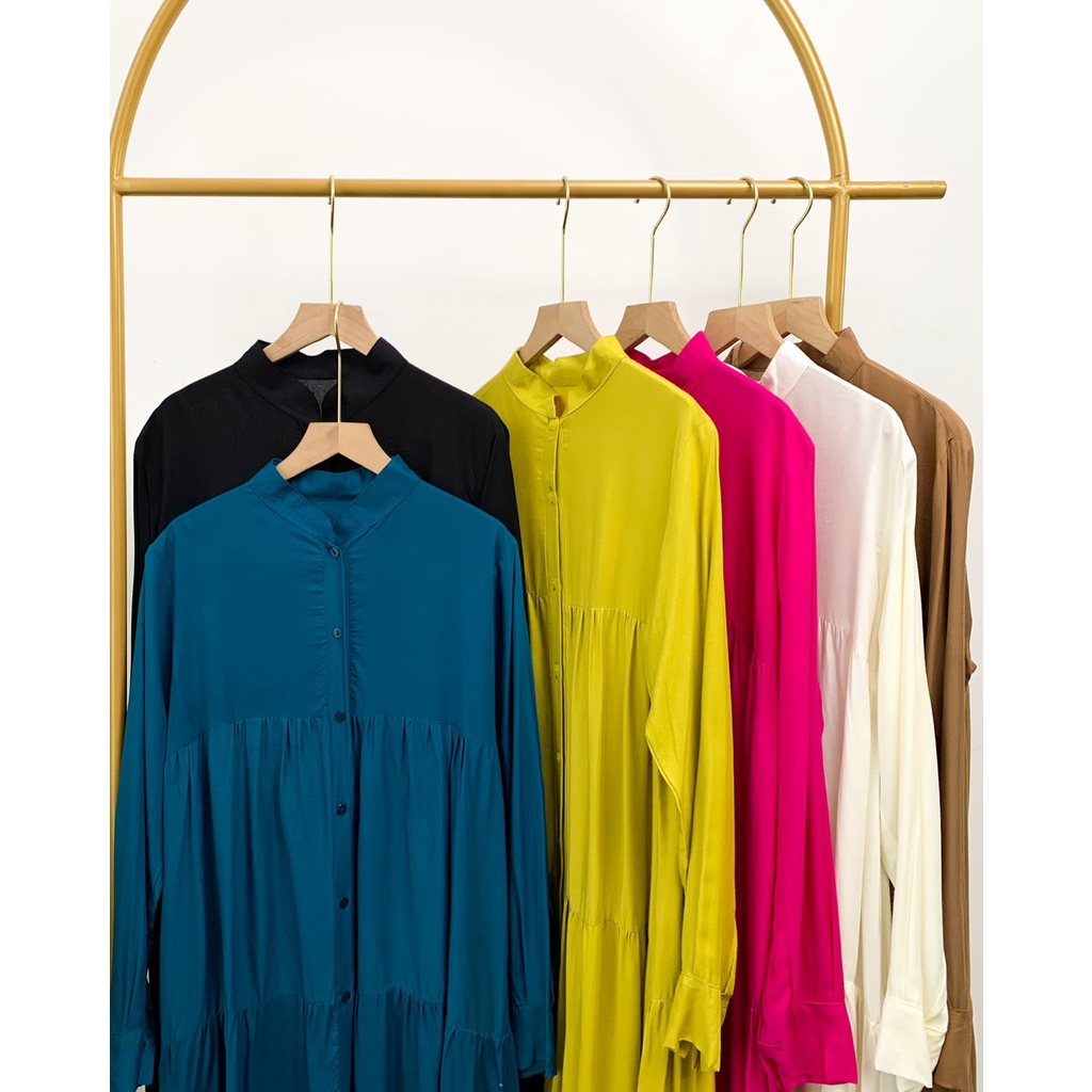 NEW BEST SELLER- COD Popi Tunik vika tunik Polos Jumbo Wanita Dewasa Model Terbaru 2022 Kekinian Vir