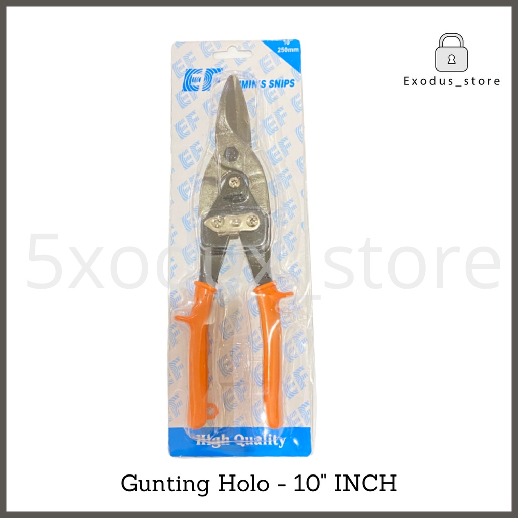 Gunting holo baja ringan seng / holo cap mata 10" inch