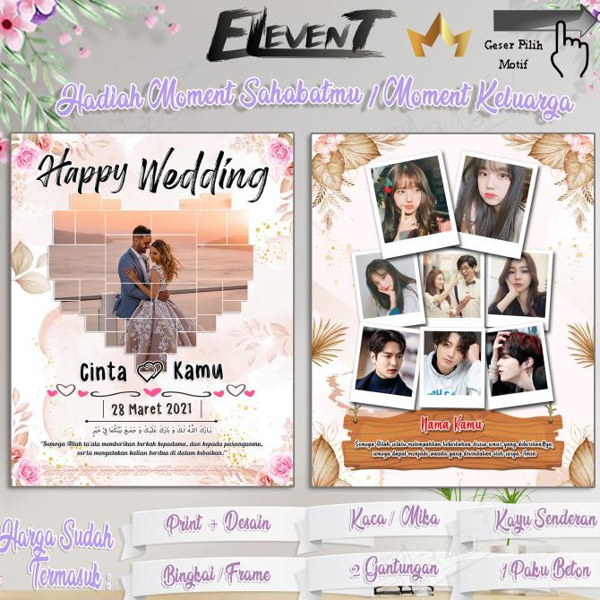 Promo Hadiah Kado Bingkai Foto Unik Custom Happy Birthday Graduation Murah - Cover