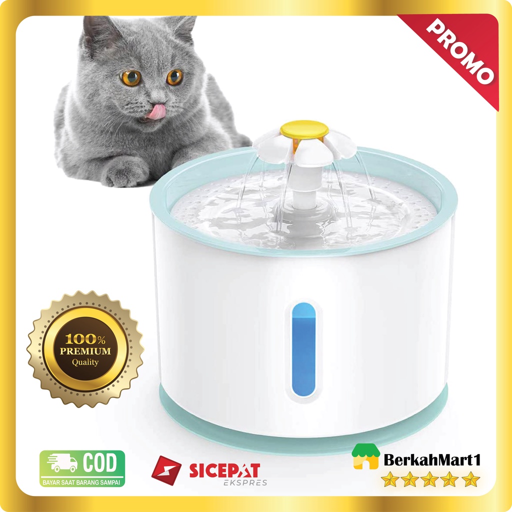 Pet Water Dispenser Fountain / Tempat Minum Anjing Kucing (2.4L,Flowing Water) Original