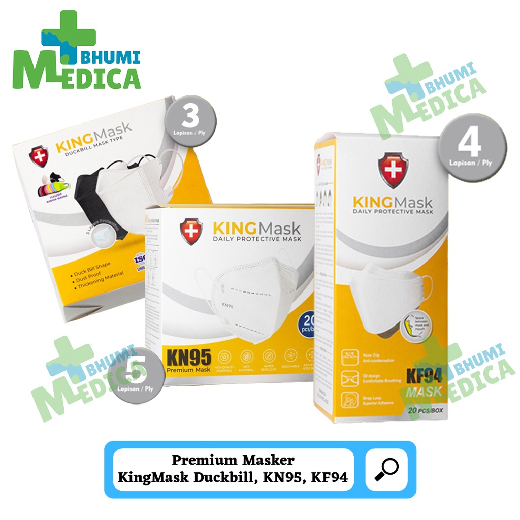 Masker KF94 KN95 Duckbill Kingmask Masker Premium Original King Mask