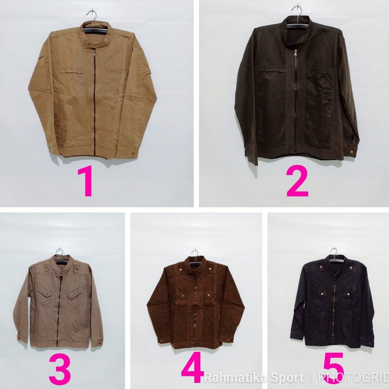 Jaket Katun Pria Casual