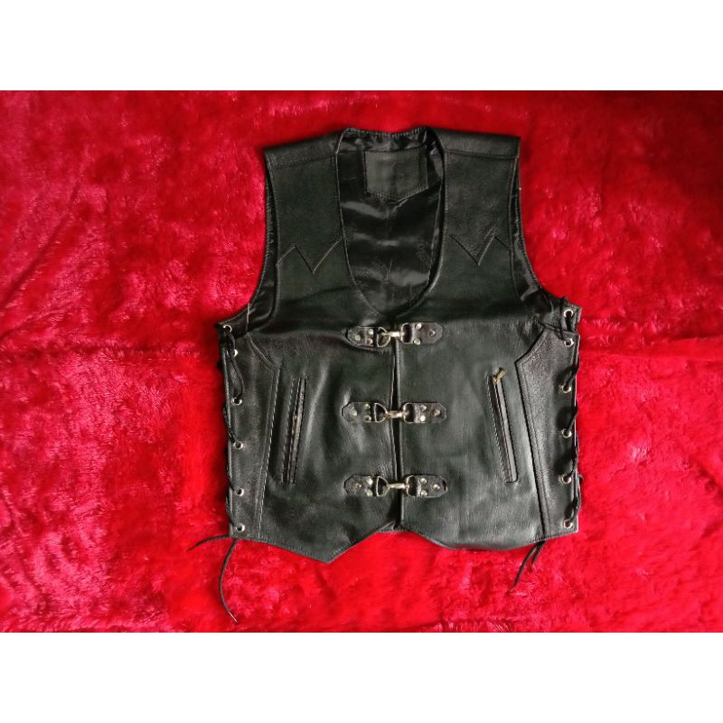 rompi jaket kulit asli touring