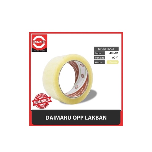 

LAKBAN DAIMARU 2 INCH 90 YARD ORIGINAL -BENING/TRANSPARAN-