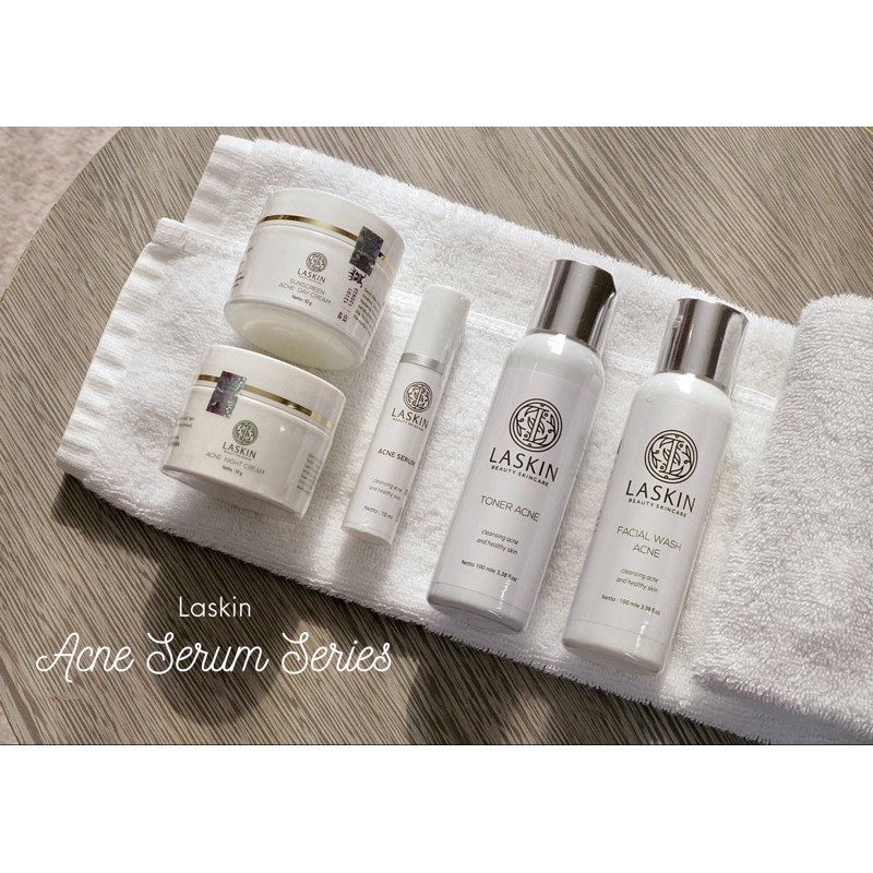 LASKIN PAKET ACNE SERUM - CREAM BERJERAWAT - SKINCARE VIRAL TIKTOK