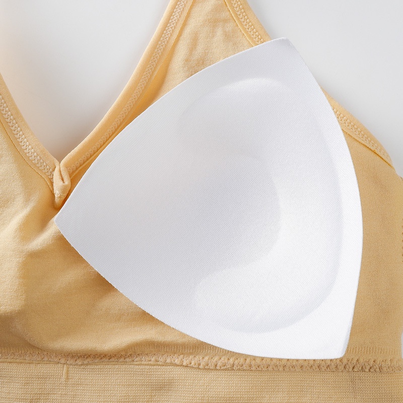 MURHOL Bra Wanita Pakaian Dalam V Neck Tanpa Kawat Fashion - BH1