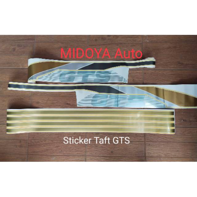 Sticker Stiker Body Taft GTS (GT) 1set