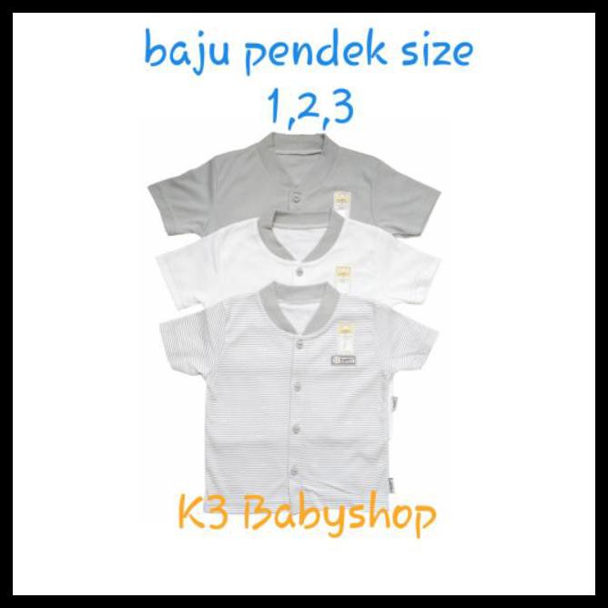 Set Nb Sml Baju  Pendek Fluffy  Size Born S M L Kancing 
