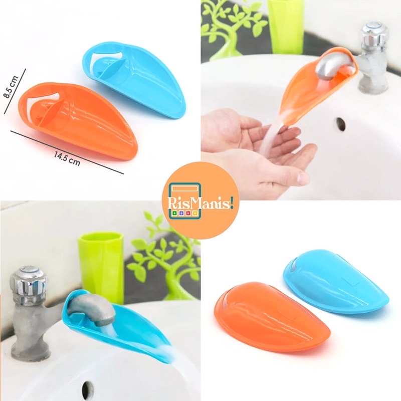 SINK FAUCET EXTENDER PLASTIC - Corong Plastik Sambungan Pemanjang KranAir Wastafel Anak Cuci Tangan