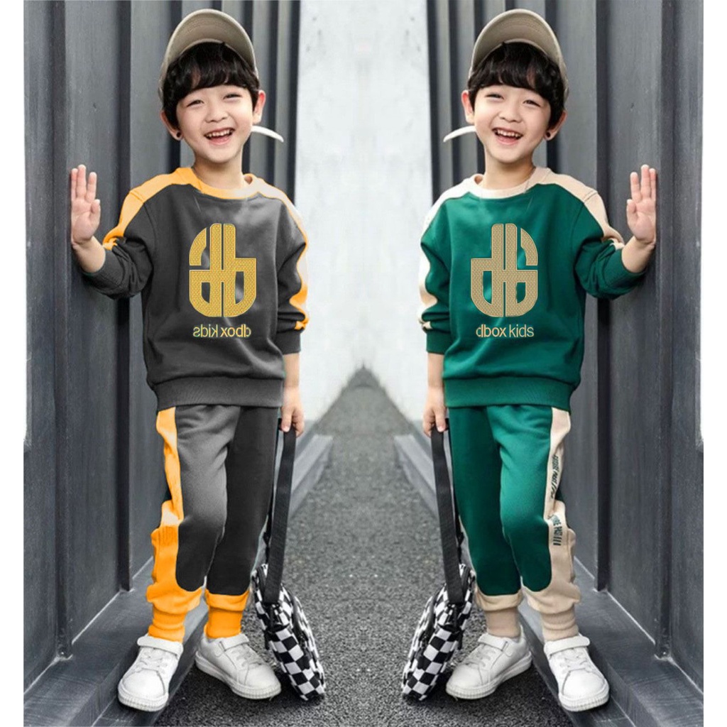 SETELAN SWEATER ANAK MOTIF DBOX KIDS SIZE 1-5 TAHUN TERBARU KEKINIAN BAHAN BABYTERRY AMAN DAN NYAMAN DIPAKAI/ SETELAN SWEATER ANAK LAKI LAKI/ SETELAN SWEATER ANAK TERBARU/ SWEATER ANAK LAKI LAKI/ SWEATER ANAK COWO TERBARU/ SETELAN SWEATER ANAK PEREMPUAN