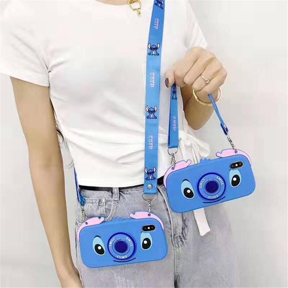 Samsung A10 A20 A30 A30S A50 A50S J2 Prime M10 M20 Stitch Soft Case Strap iRing