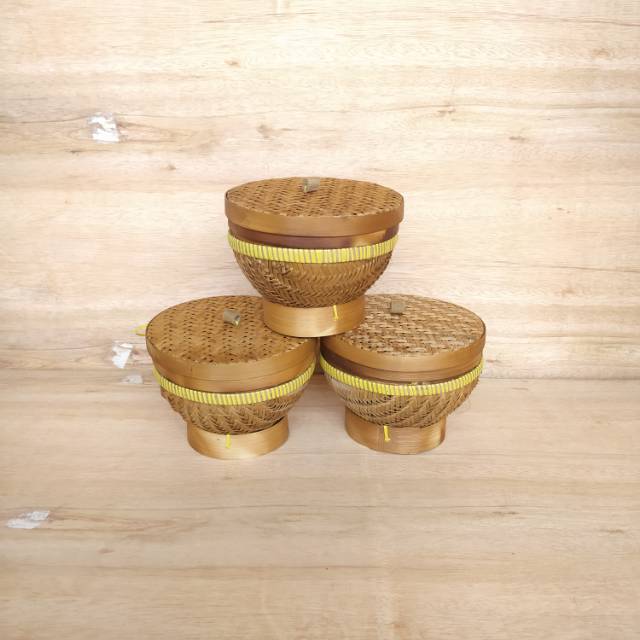 Bakul nasi / boboko Anyaman Bambu / Ceting Anyaman Bambu