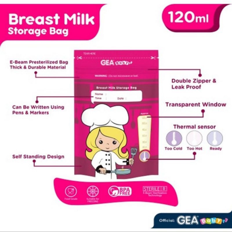 Gea Milk Bag 120ml Profesi Edition