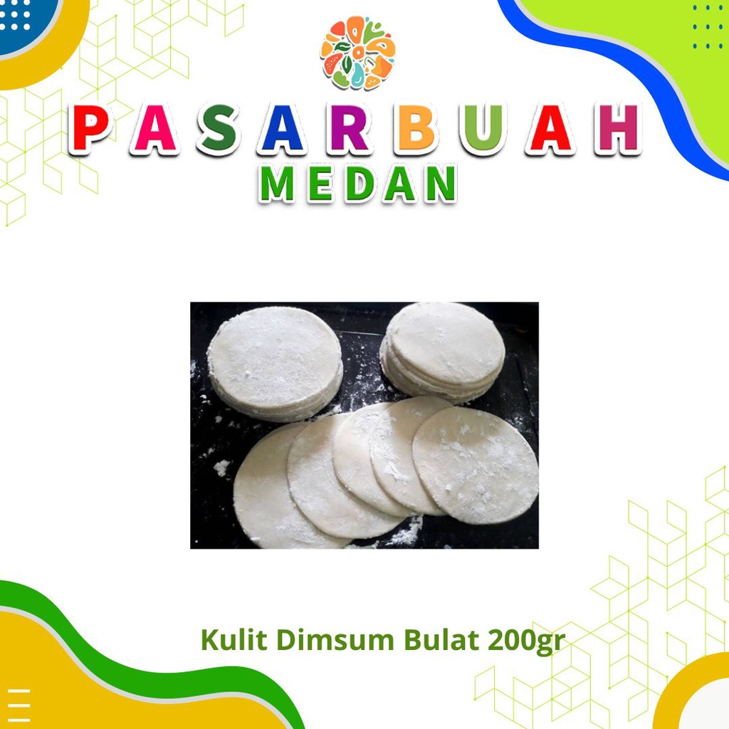 

Distributor Kulit Dimsum bulat / Pangsit/Gyoza/Siomay Bulat 200 Gram - Pasar Buah Medan